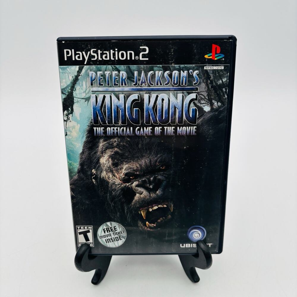 Peter Jackson's King Kong (Sony PlayStation 2 PS2) Complete W/ Manual + Ticket